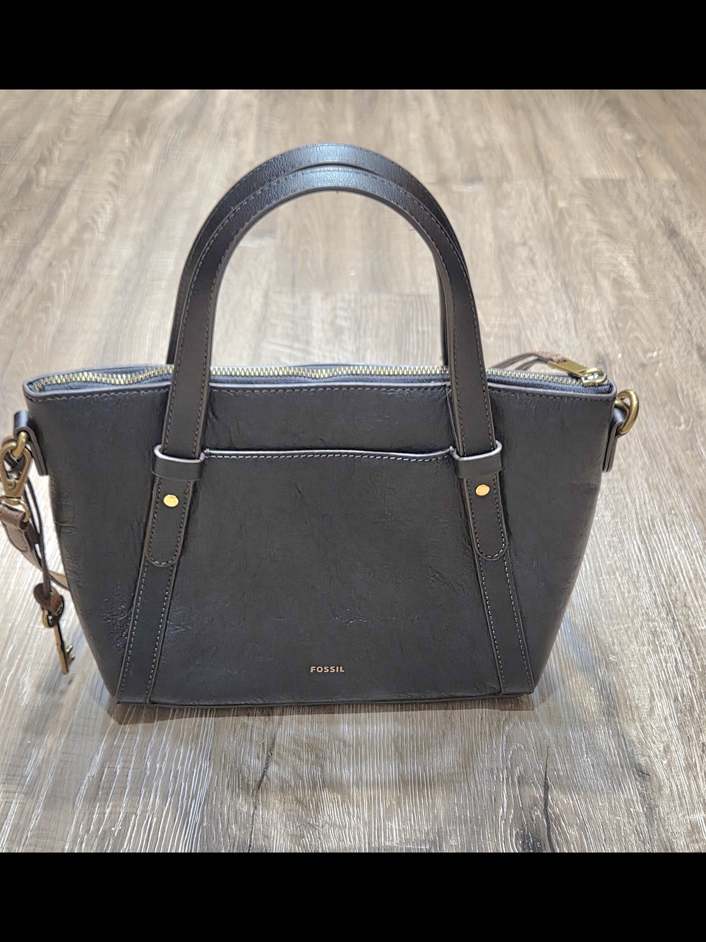 Fossil Avondale Leather Satchel Classic Capsule Clean Girl Cow Hide Crossbody